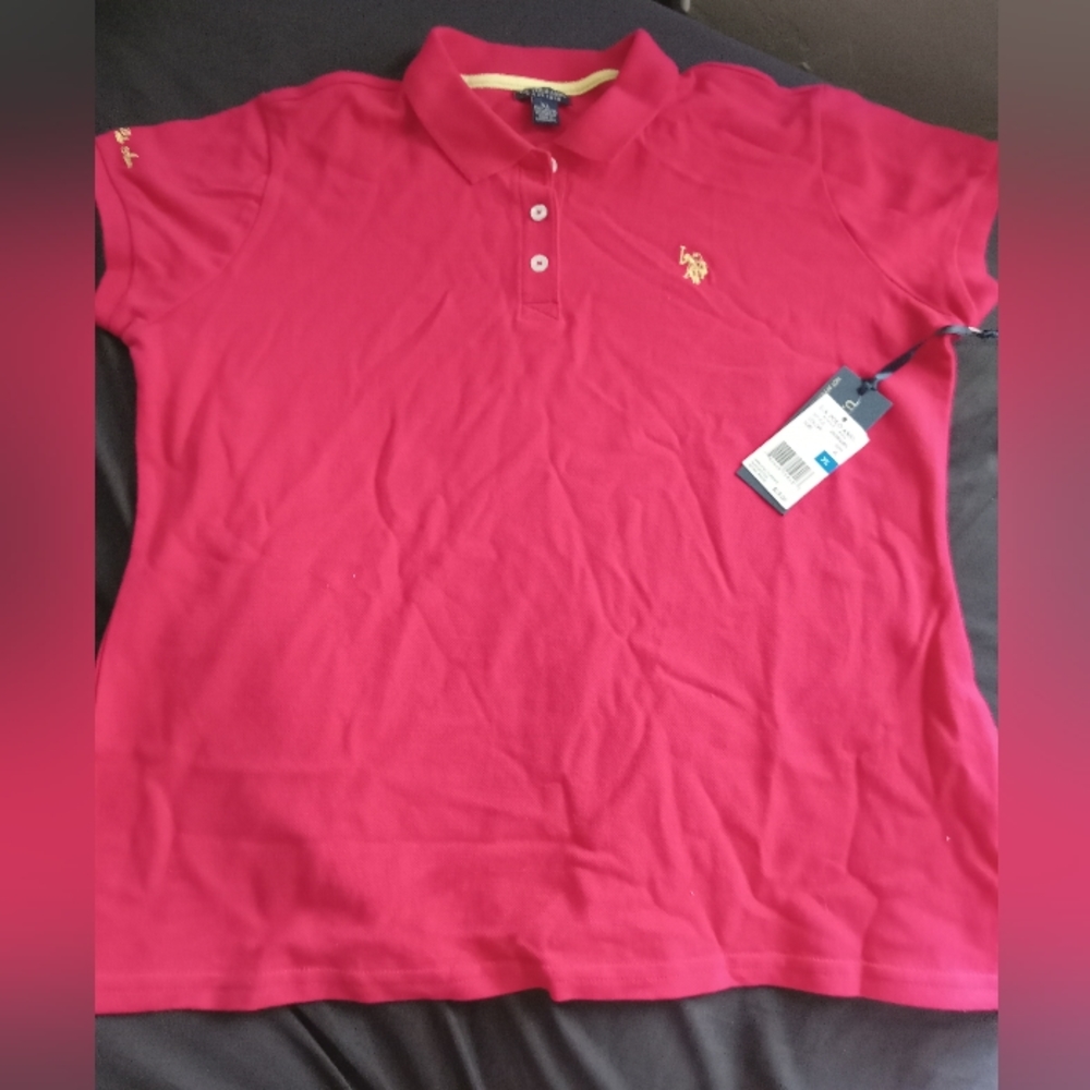Pink Girls Polo Shirt